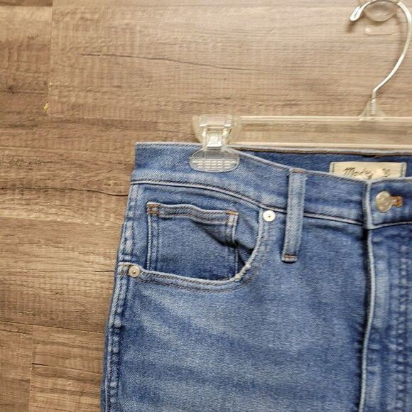Madewell 10" Size 30 TALL High-Rise Skinny Crop Jeans Womens Blue Sheffield Wash - Picture 5 of 16